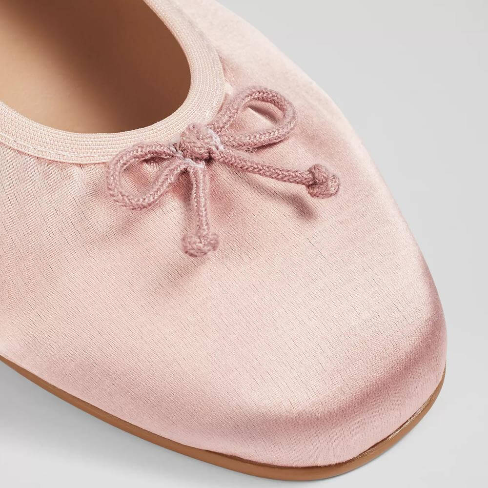 Satin 2024 ballet pumps